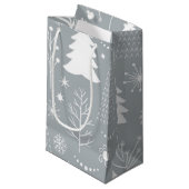 Neujahresmuster Kleine Geschenktüte (Vorderseite Schrägansicht)