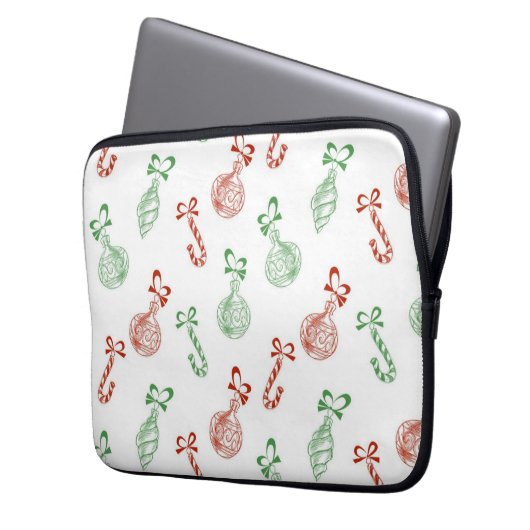 Neujahresmuster Laptopschutzhülle (Vorderseite Links)