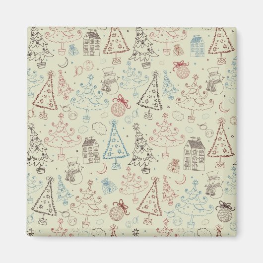 Neujahresmuster Magnet (Vorne)