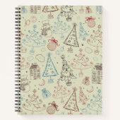 Neujahresmuster Notizblock (Vorderseite)