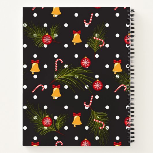 Neujahresmuster Notizblock (Rückseite)