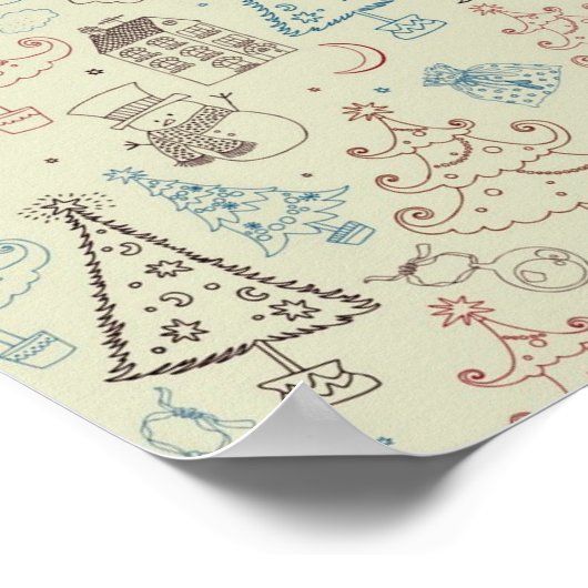 Neujahresmuster Poster (Ecke)