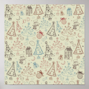 Neujahresmuster Poster