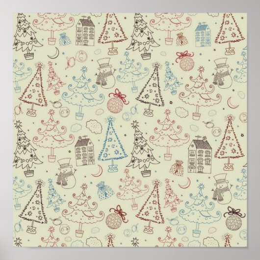 Neujahresmuster Poster (Vorne)