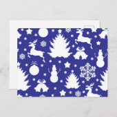 Neujahresmuster Postkarte (Vorne/Hinten)