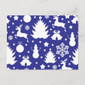 Neujahresmuster Postkarte (Vorderseite)