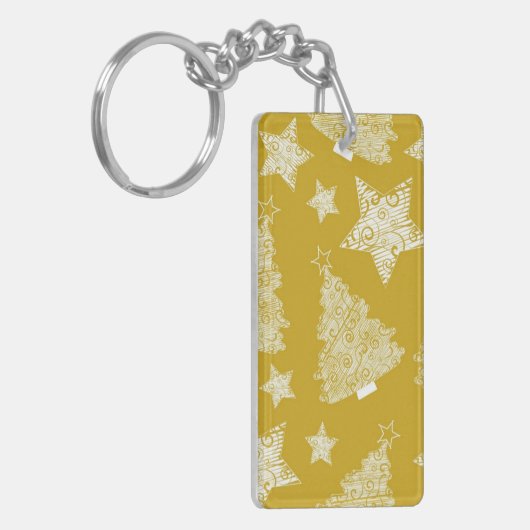 Neujahresmuster Schlüsselanhänger (Vorderseite links)