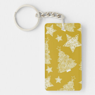 Neujahresmuster Schlüsselanhänger