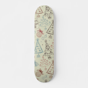 Neujahresmuster Skateboard