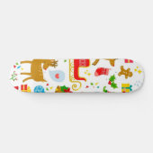 Neujahresmuster Skateboard (Horizontal)