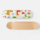 Neujahresmuster Skateboard (Horizontal)