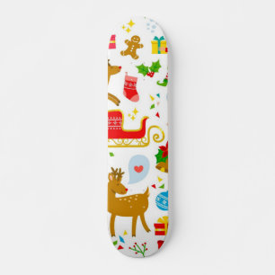 Neujahresmuster Skateboard