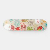 Neujahresmuster Skateboard (Horizontal)