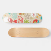 Neujahresmuster Skateboard (Horizontal)