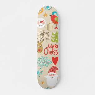 Neujahresmuster Skateboard