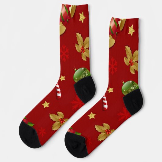 Neujahresmuster Socken (Linkes Detail)