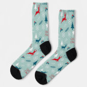 Neujahresmuster Socken (Linkes Detail)