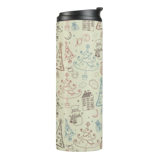 Neujahresmuster Thermosbecher (Nach links gedreht)