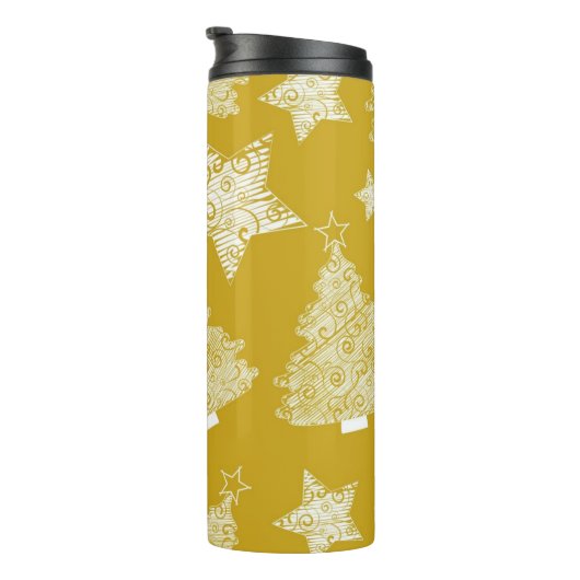 Neujahresmuster Thermosbecher (Nach rechts gedreht)