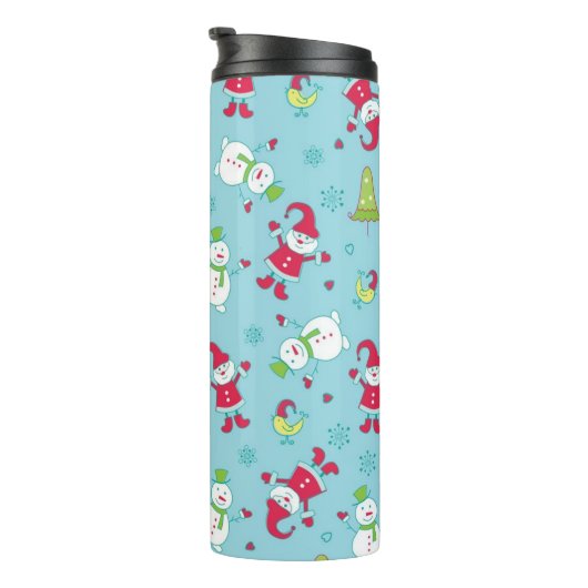 Neujahresmuster Thermosbecher (Nach rechts gedreht)