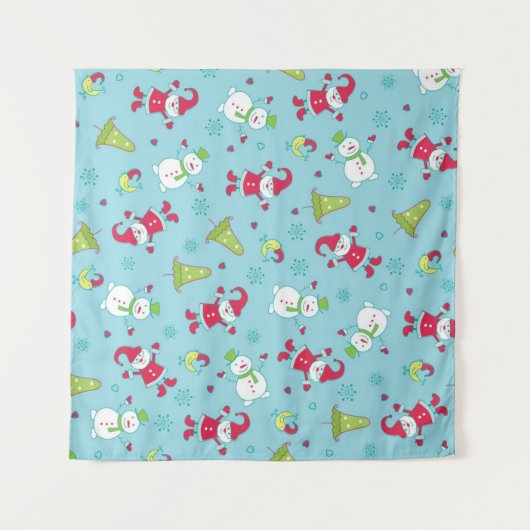 Neujahresmuster Wandteppich (Vorderseite (Horizontal))