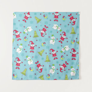 Neujahresmuster Wandteppich