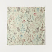 Neujahresmuster Wandteppich (Vorderseite)