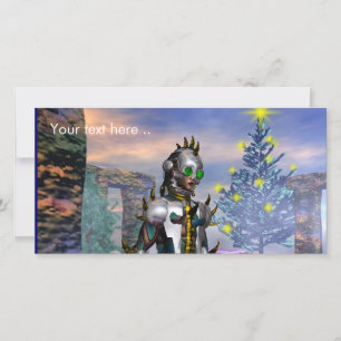 NEUJAHRESTAG EINES ZYBORGS FEIERTAGSKARTE