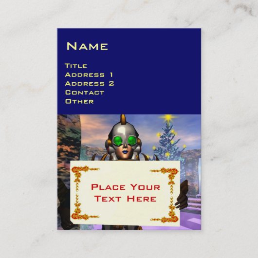 NEUJAHRESTAG EINES ZYBORGS VISITENKARTE (Vorderseite)