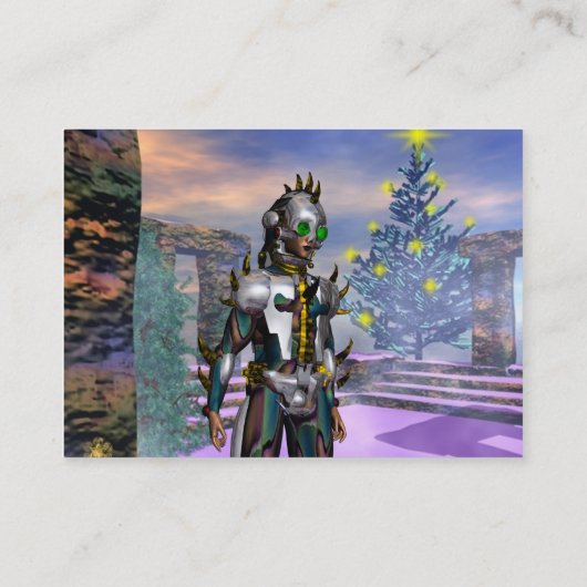 NEUJAHRESTAG EINES ZYBORGS VISITENKARTE (Rückseite)