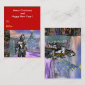 NEUJAHRESTAG EINES ZYBORGS VISITENKARTE (Vorne/Hinten)