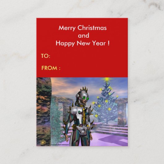 NEUJAHRESTAG EINES ZYBORGS VISITENKARTE (Vorderseite)