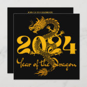 NEUJAHRESVERANSTALTUNGEN DES DRAGONGOLD EINLADUNG (Vorne/Hinten)