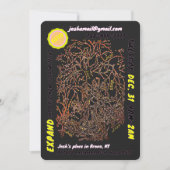 NEUJÄHRIGE EVE PARTY Einladung & Pauschalreise-Kar (Vorderseite)