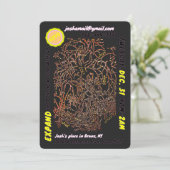 NEUJÄHRIGE EVE PARTY Einladung & Pauschalreise-Kar (Stehend Vorderseite)