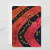 NEUJÄHRIGE EVE PARTY Einladung & Pauschalreise-Kar (Rückseite)