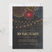 NEUJÄHRIGE PARTY EINLADUNG| Zeichenleuchten Einladung (Vorderseite)