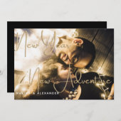 Neujahrliche neue Abenteuerveranstaltung Einladung (Vorne/Hinten)