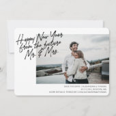 Neujahrliche Verlobung Save the Date Feiertagskarte (Vorderseite)