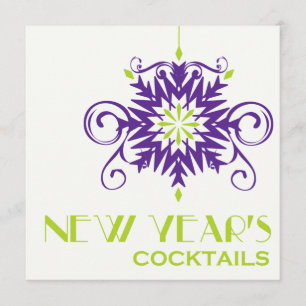 Neujahrs Cocktail-Party Einladung