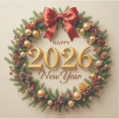 Neujahrs-Countdown-Feier-Aufkleber Aufkleber (Vorderseite)