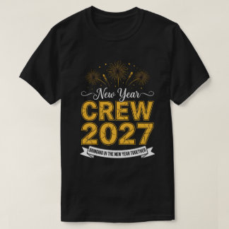 Neujahrs-Crew 2027 Familie bringt T-Shirt