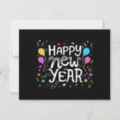 Neujahrs-Feuerwerks-Geschenk zur Feier des Urlaubs (Rückseite)