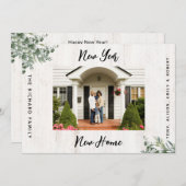 Neujahrs-Foto für die Ankündigung von Zuhause-Bewe (Vorne/Hinten)