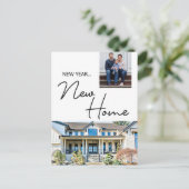 Neujahrs-Fotos zur Ankündigung neuer Zuhause (Stehend Vorderseite)