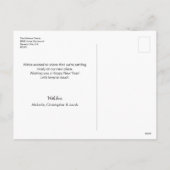 Neujahrs-Fotos zur Ankündigung neuer Zuhause (Rückseite)