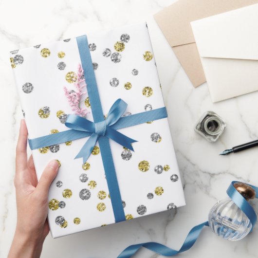 Neujahrs-Glitter-Muster Geschenkpapier (Schenken)
