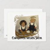 Neujahrs GlückPostkarte Postkarte (Vorne/Hinten)