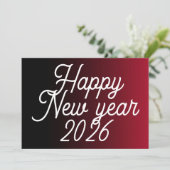 Neujahrs-Grußkarte schön  Feiertagskarte (Stehend Vorderseite)