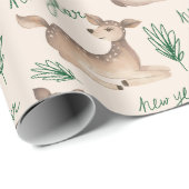 Neujahrs-Hirsch-Weihnachts-Verpackungspapier Geschenkpapier (Rolleneckpunkt)